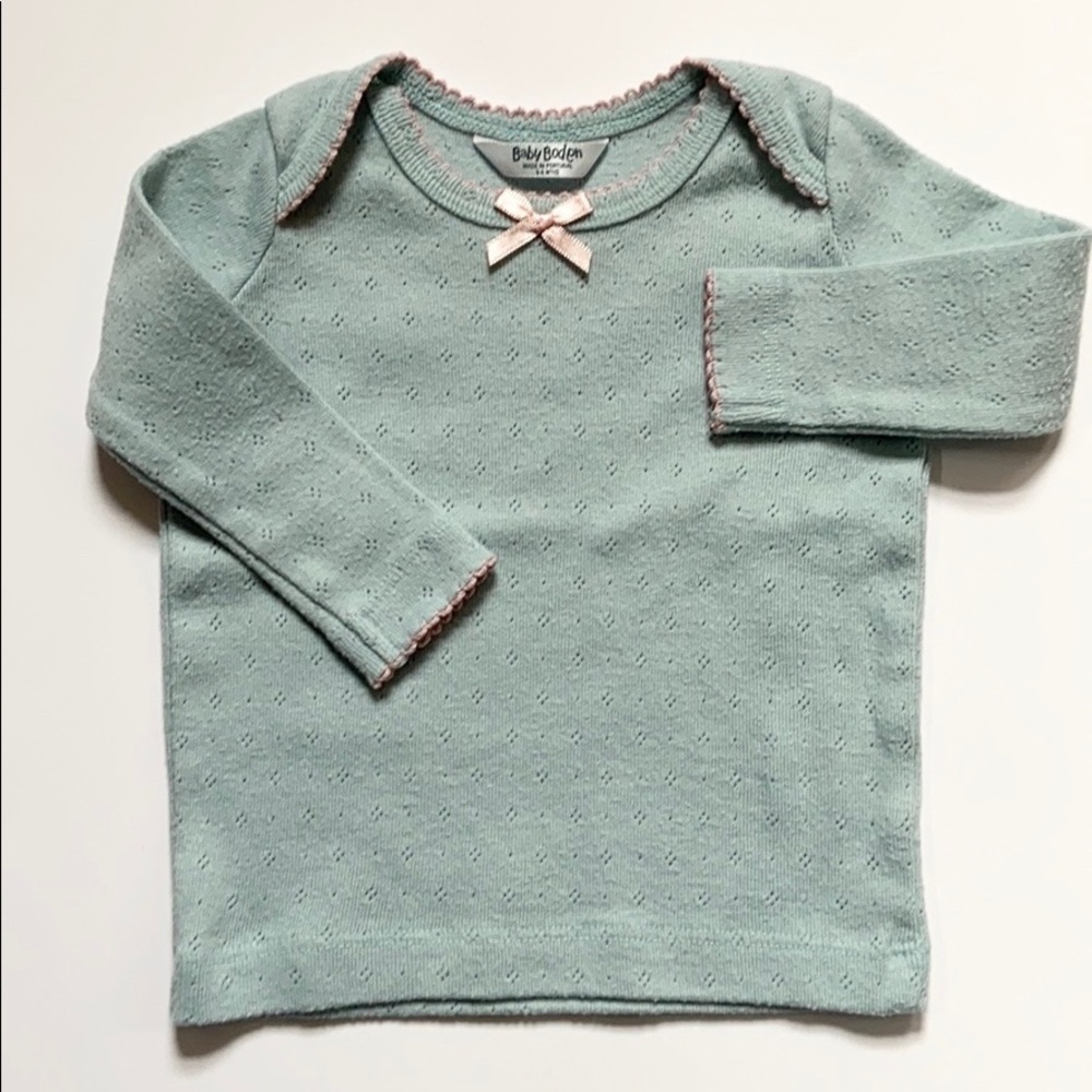 Baby Boden Classic Cotton Long Sleeve Top Infant